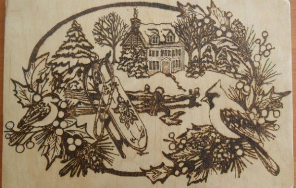 Выжигание на фанере