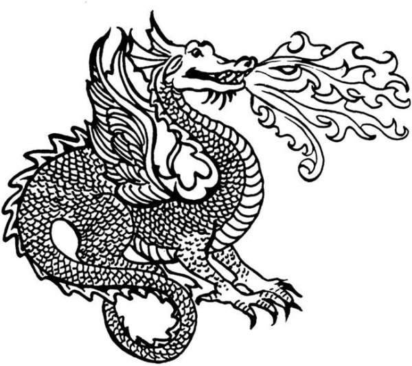 Рисунки для выжигания по дереву драконы
