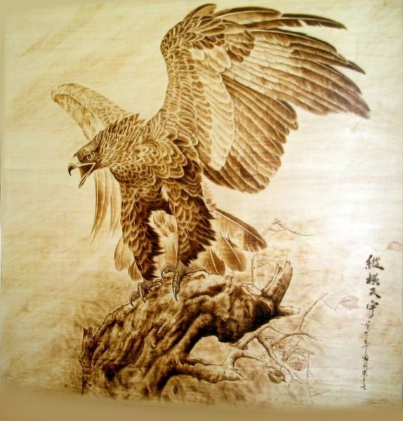 Выжигаем по дереву орнаменты