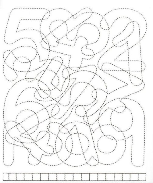 Упражнения по обводке контуров
