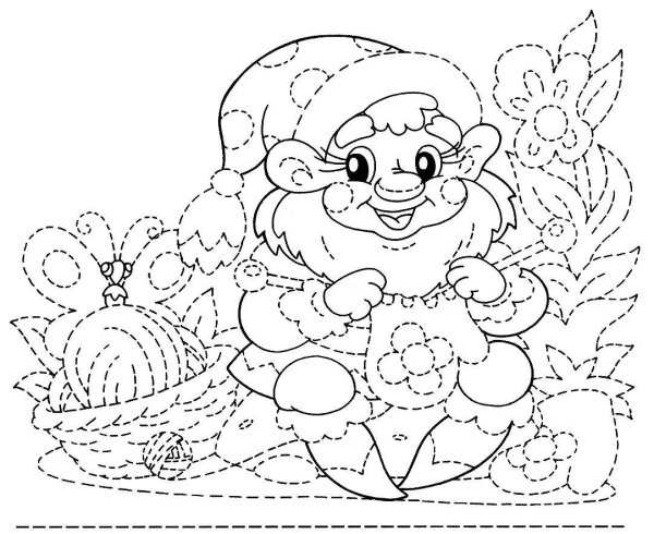 Раскраски обводилки