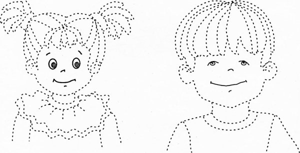 Рисование по точкам для дошкольников