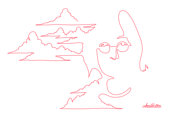 Рисунок одной линией не отрывая