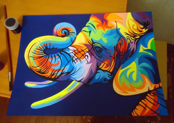 Большая Новогодняя раскраска