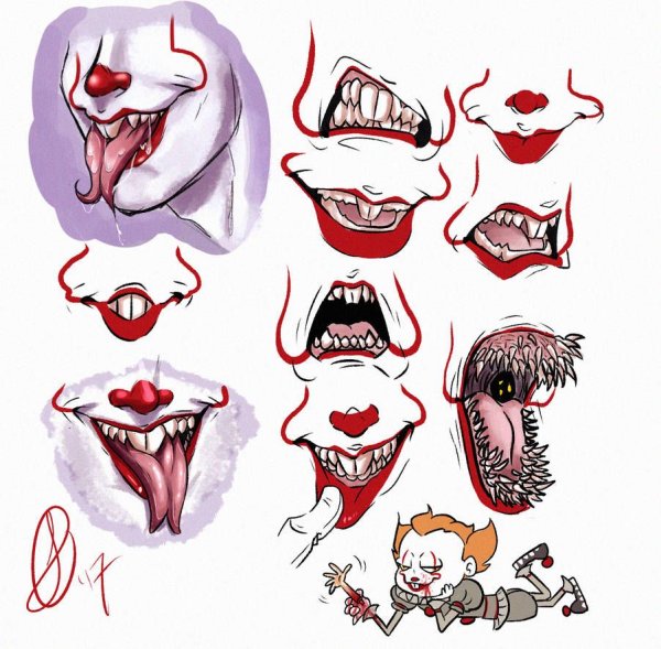 Нарисовать пасть