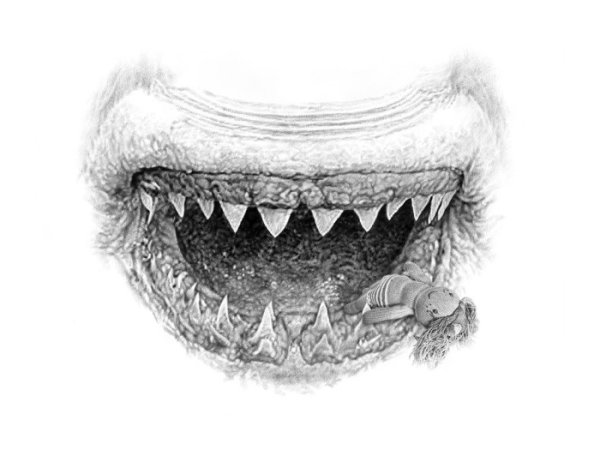 Мультяшные острые зубы