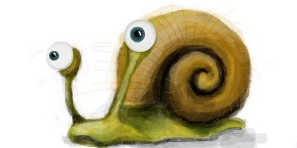 Улитка с большими глазами