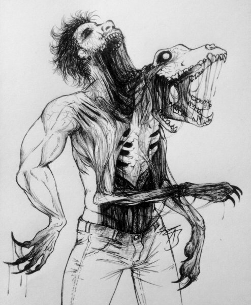 Ужасные рисунки карандашом