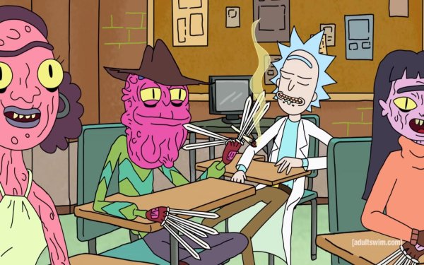 Олд скул Рик и Морти