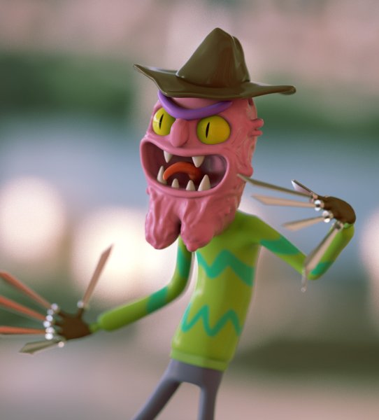 Рик и Морти марихуана тату