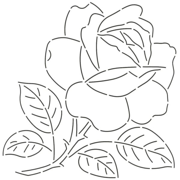 Цветы трафарет для рисования