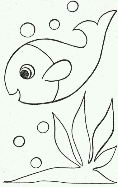 Контуры для аппликаций для детей