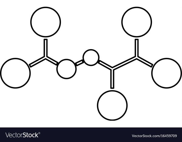 Шаростержневая модель молекулы органического вещества