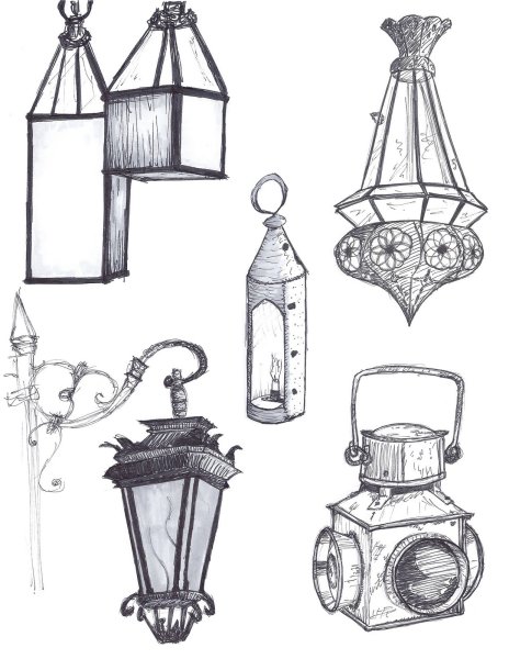 Фонарь карандашом