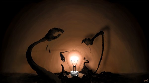 Страшная лампочка