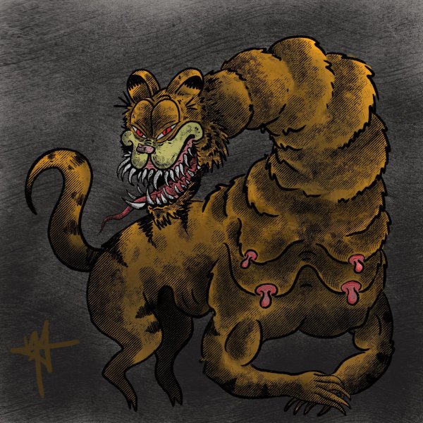 Гарфилд счастлив