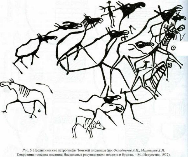 Наскальная живопись черно белое