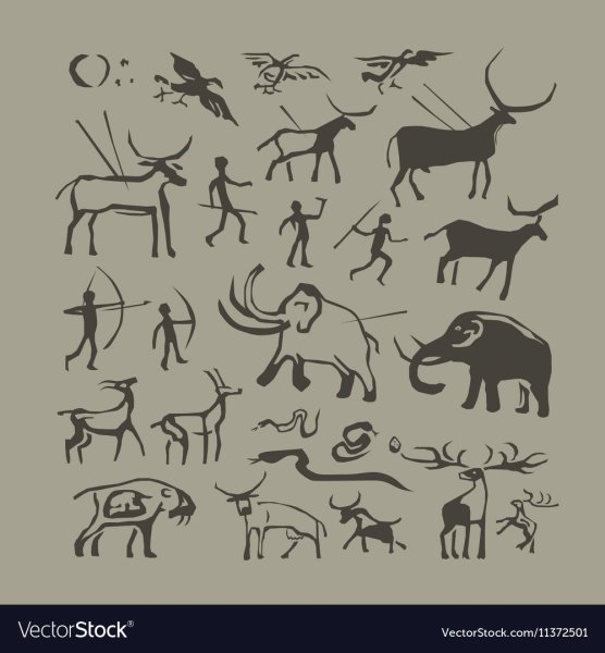 Петроглиф мамонт