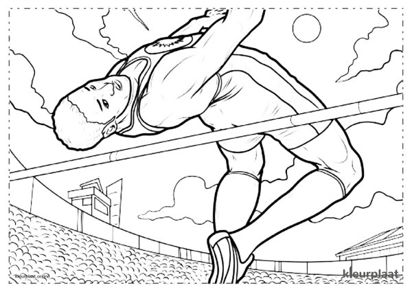 Раскраска спортивные соревнования