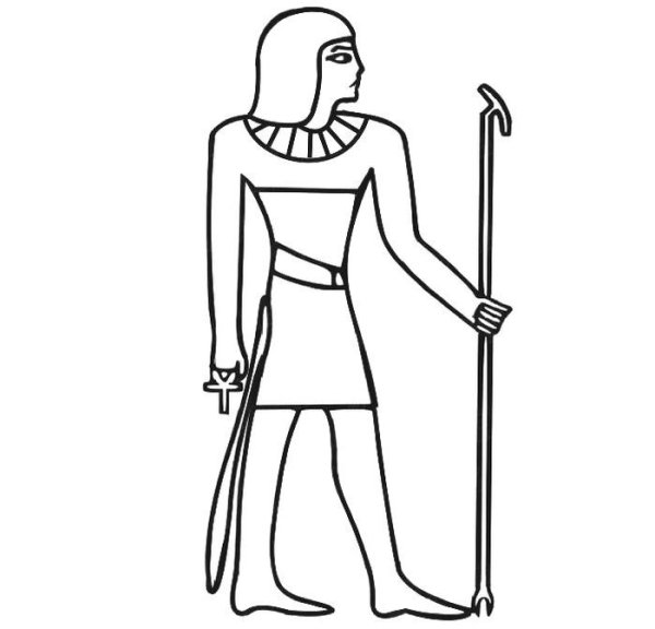 Древний Египет (нарисовать египетского Бога или фараона).