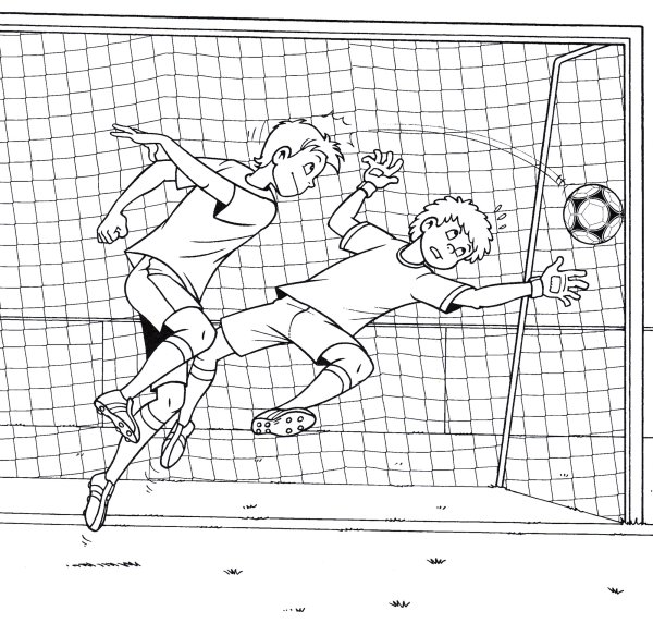 Футбол карандашом