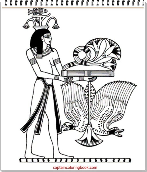 Бог Египта Анубис разукрашенный