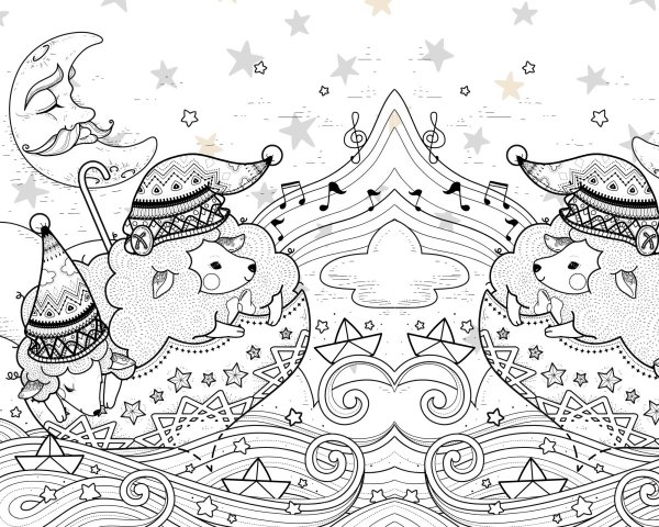 Раскраски для девочек антистресс новогодние