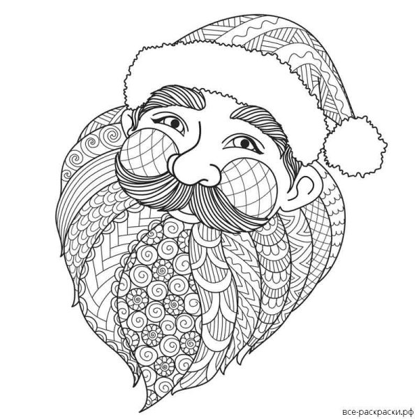 Новогодние раскраскиантистрес