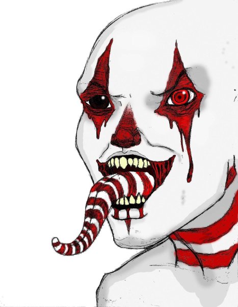 Рисунки для срисовки клоуны