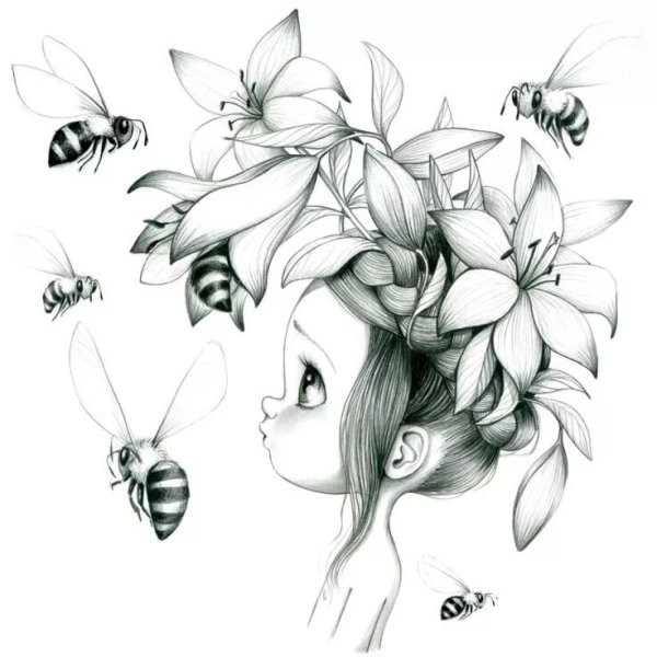 Срисовки карандашом красивые сложные