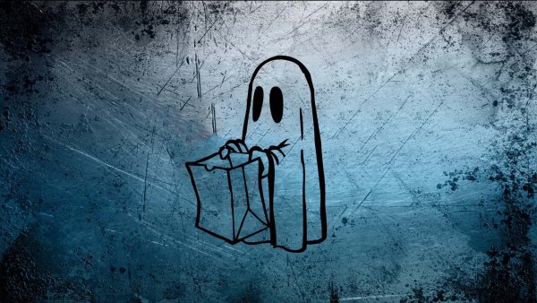 Череп черно белый