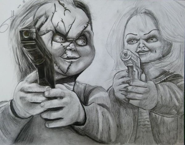 Смешной детский рисунок