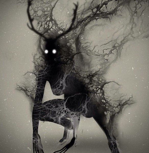 Человек тень арт