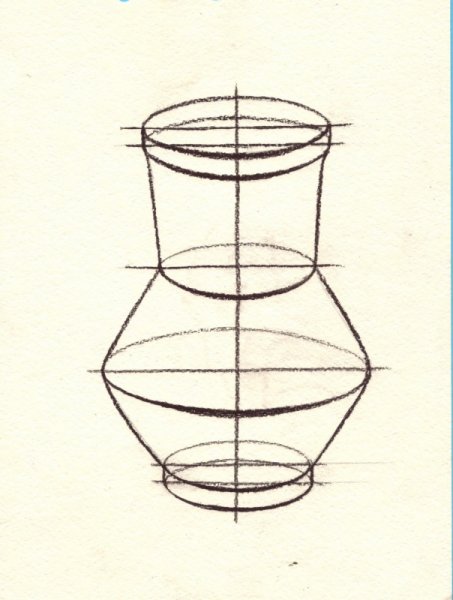 Раскраска ваза с цветами для детей