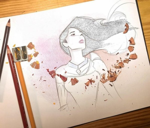 Эффектный рисунок для художников