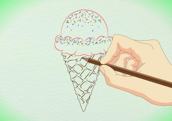 Мороженое поэтапно