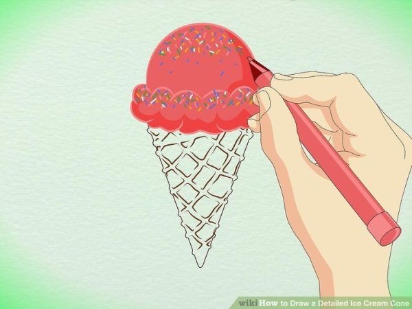 Нарисовать мароженку слржно