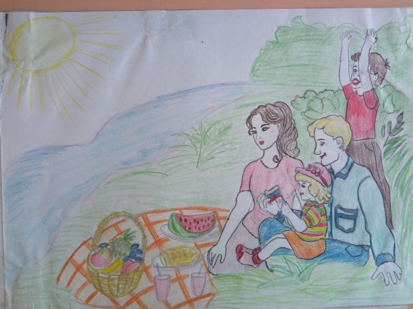 Рисунок на тему наше счастливое детство