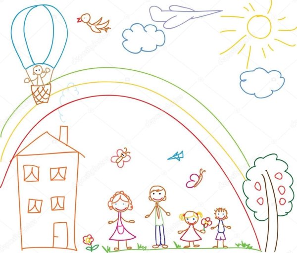 Рисунок на тему город счастливого детства