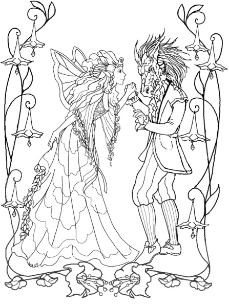 Сказочные феи. Раскраска