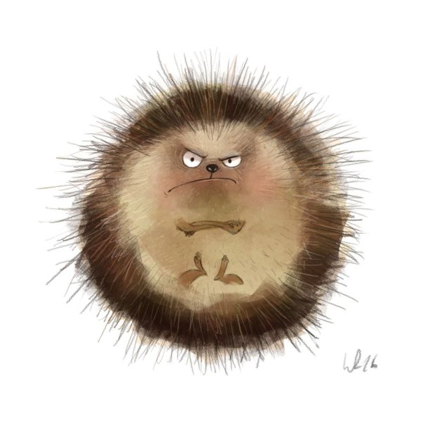 Недовольный Ежик