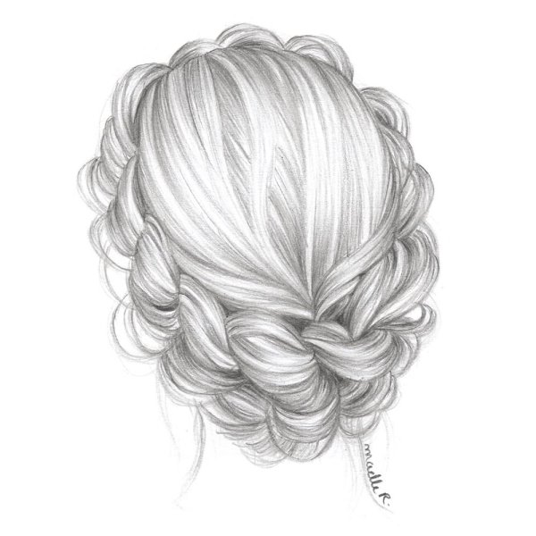 Прически карандашом