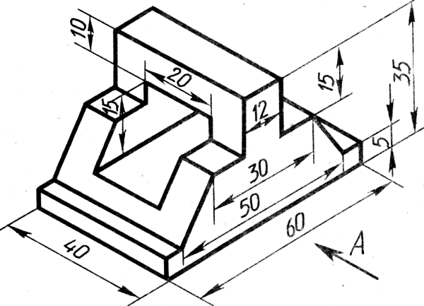 AUTOCAD 3 проекции