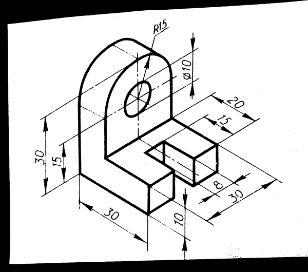 Чертеж опора сталь изометрическая проекция