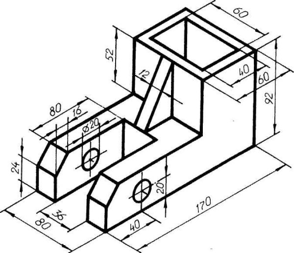 Инженерная Графика проекционное черчение задания