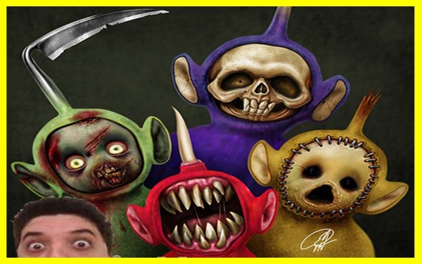 Страшные арты телепузиков