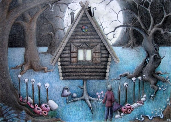 Череп на избушке бабы яги