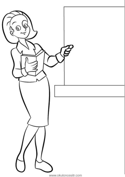 Раскраски профессии воспитатель