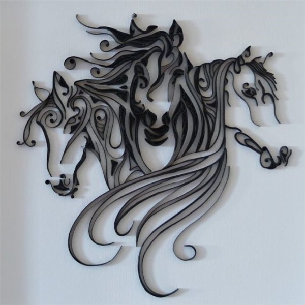 Контурный квиллинг животные