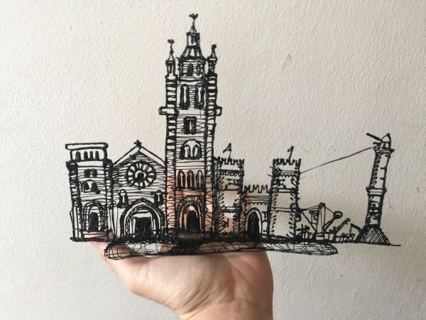 Макет для рисования ручкой